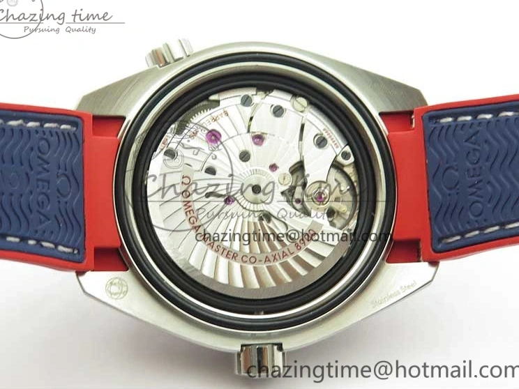 0504 Comfortable Planet Ocean 43.5mm America’s Cup VSF Best Edition White Dial On Blue Gummy Strap A 7900